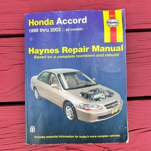 Haynes Repair Manual - Honda Accord 1998 thru 2002 - Blue Cover